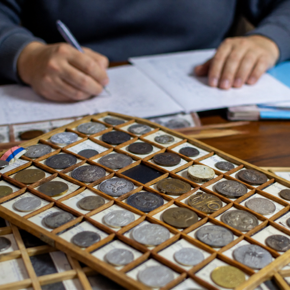 Vyúčtovanie predaného numizmatického materiálu
