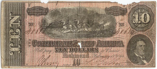 10 Dolár 1864 - avers