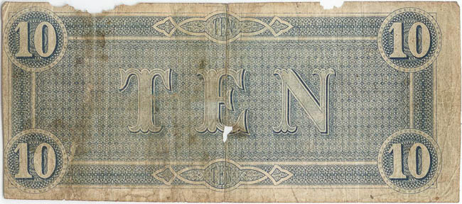10 Dolár 1864 - revers