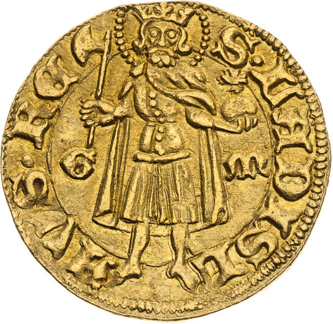 Dukát (1385) - revers