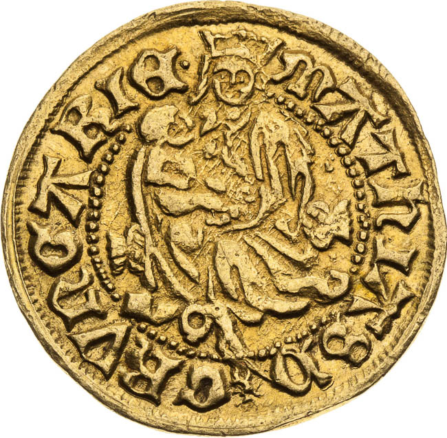 Dukát (1483 - 1485) - avers