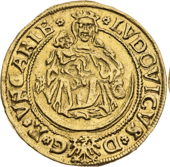 Dukát 1525 - avers