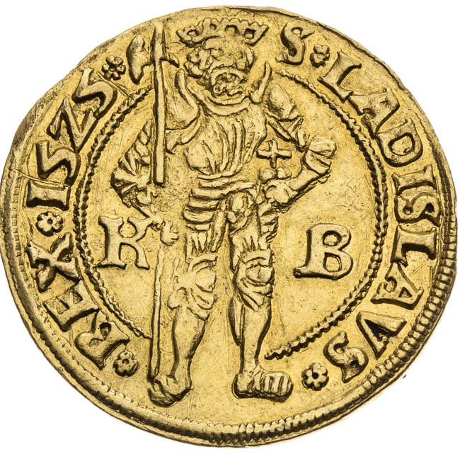 Dukát 1525 - revers
