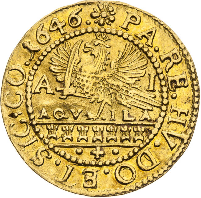 Dukát 1646 - revers