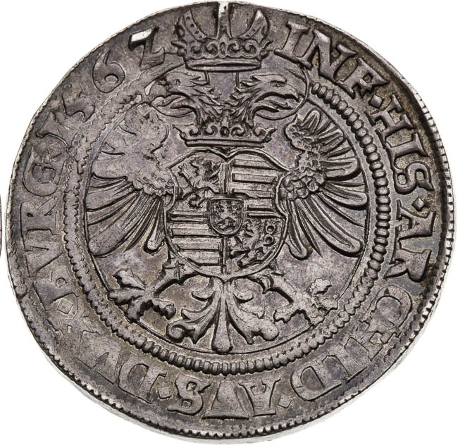 1/2 Thaler (30 Kreutzer) 1562 - back