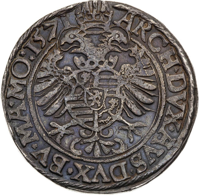 1/2 Thaler  (30 Kreutzer) 1571 - back