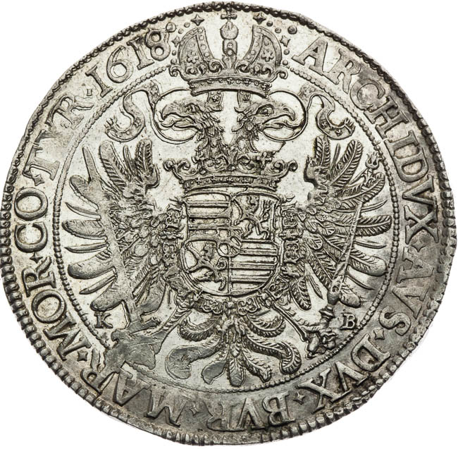 Thaler 1618 - back