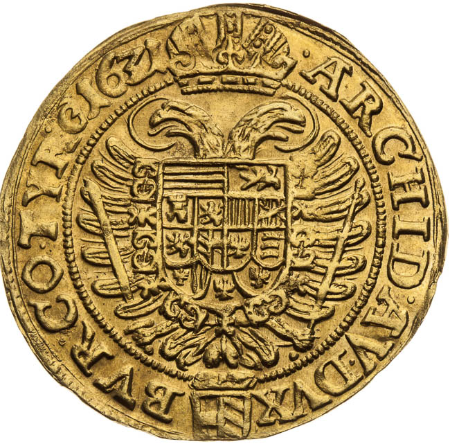 2 Ducats 1631 - back