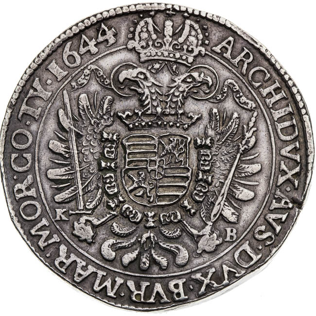3 Thalers 1644 - back