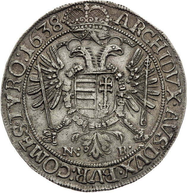 Thaler 1638 - back
