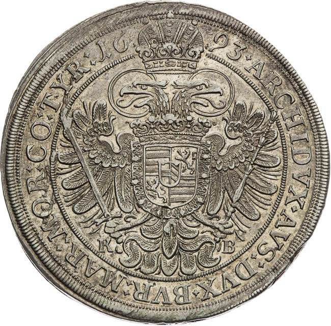 Tolar 1693 - revers