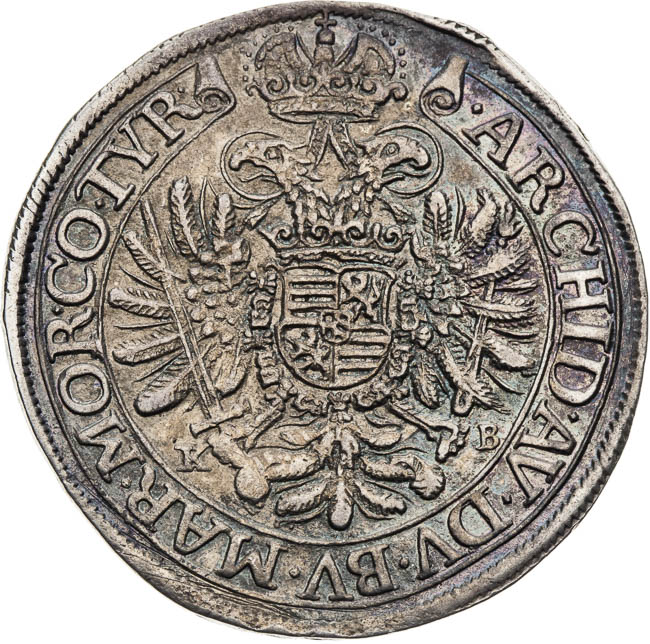 1/2 Thaler 1663 - back