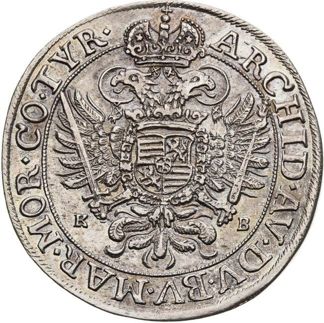 1/2 Thaler 1670 - back