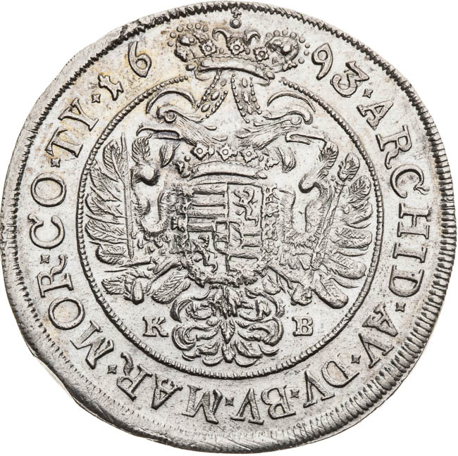 1/2 Tolar 1693 - revers