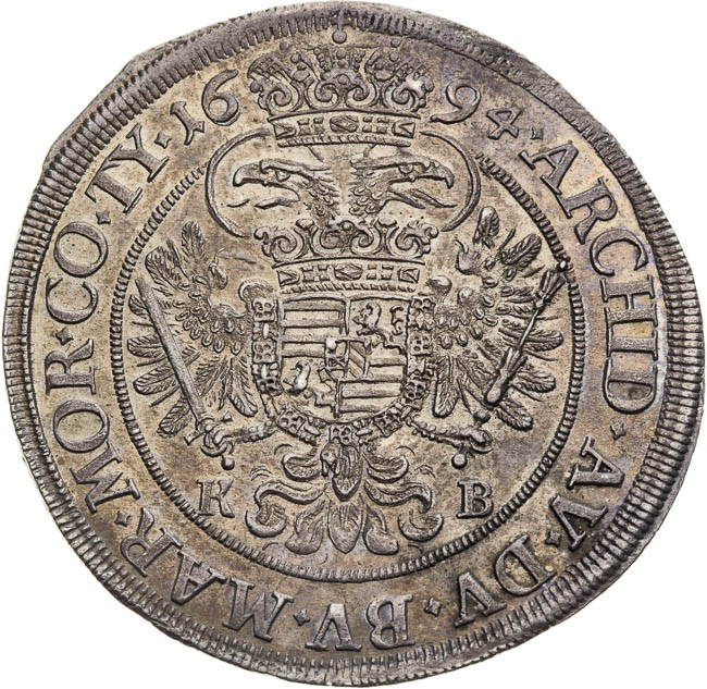 1/2 Tolar 1694 - revers