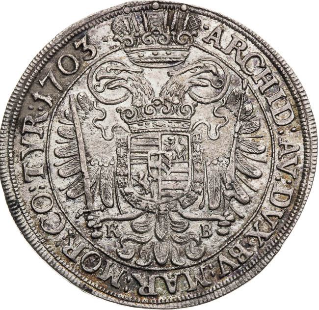 1/2 Tolar 1703 - revers