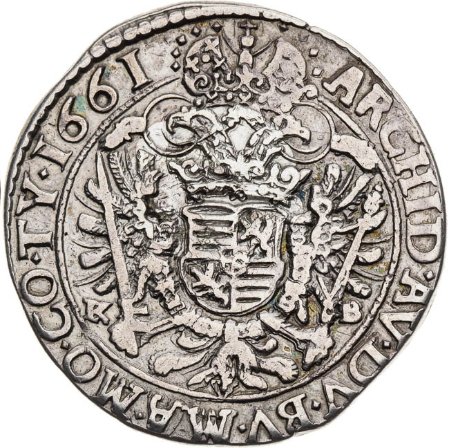 1/4 Thaler 1661 - back