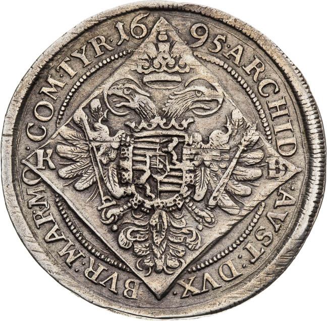 1/4 Thaler 1695 - back