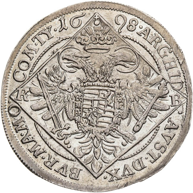 1/4 Thaler 1698 - back