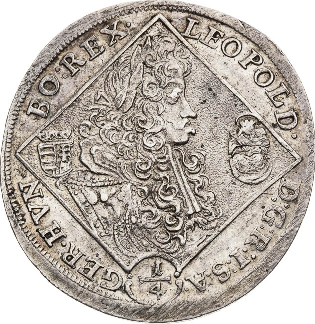 1/4 Thaler 1701 - front