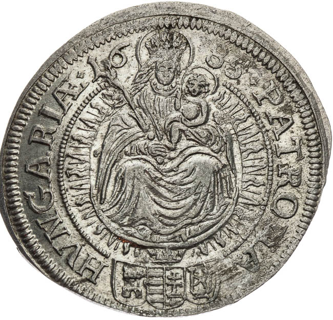 6 Kreutzer 1685 - back