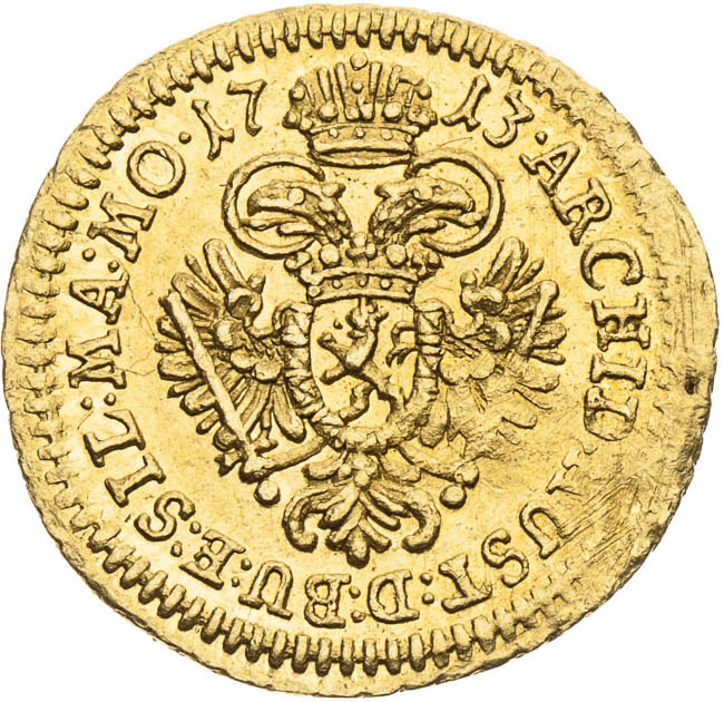 1/4 Ducat 1713 - back