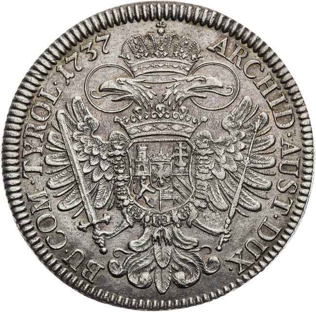 Thaler 1737 - back