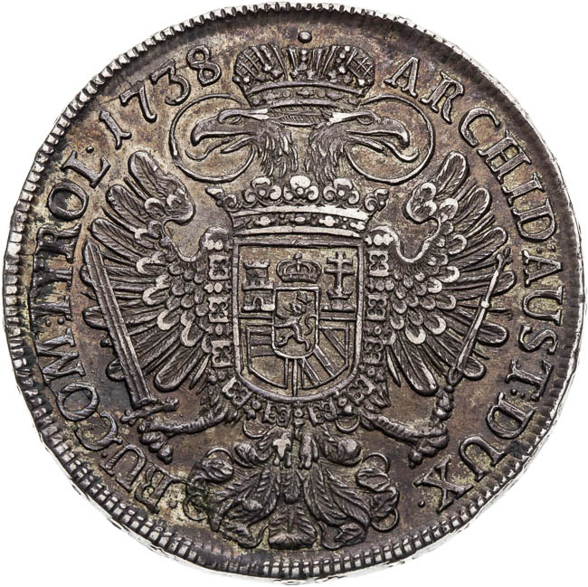 Thaler 1738 - back