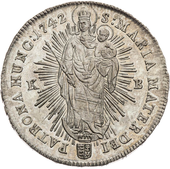 1/2 Thaler 1742 - back