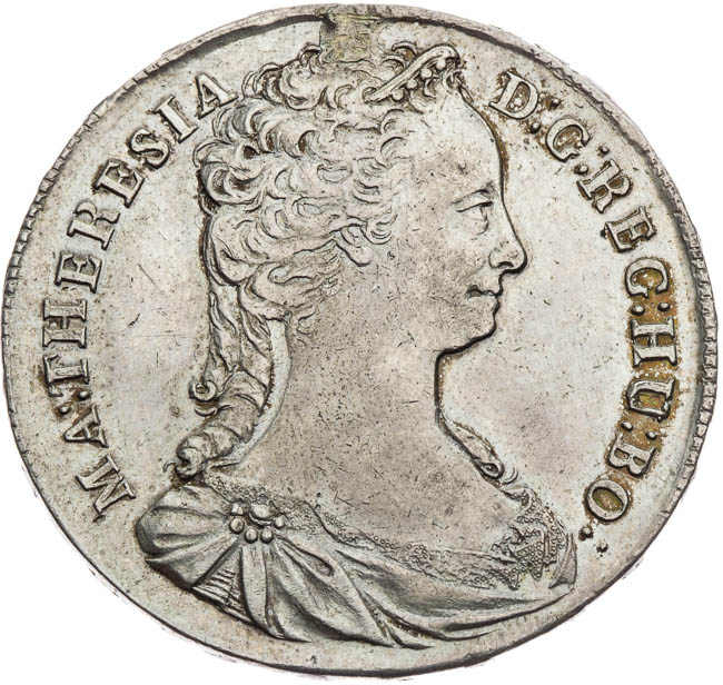 1/2 Thaler 1744 - front