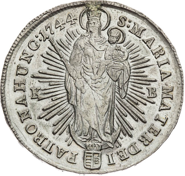 1/2 Thaler 1744 - back