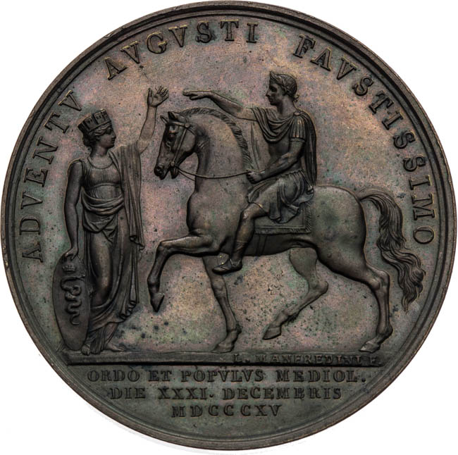 Medal 1815 - back