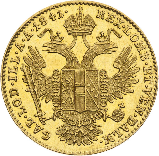 Ducat 1841 - back