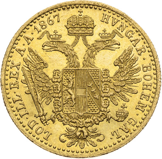 Ducat 1867 - back