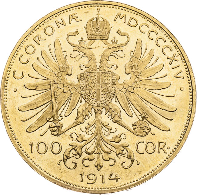 100 Corona 1914 - back