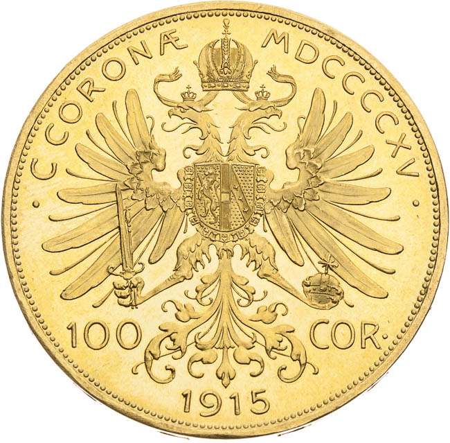 100 Corona 1915 - back