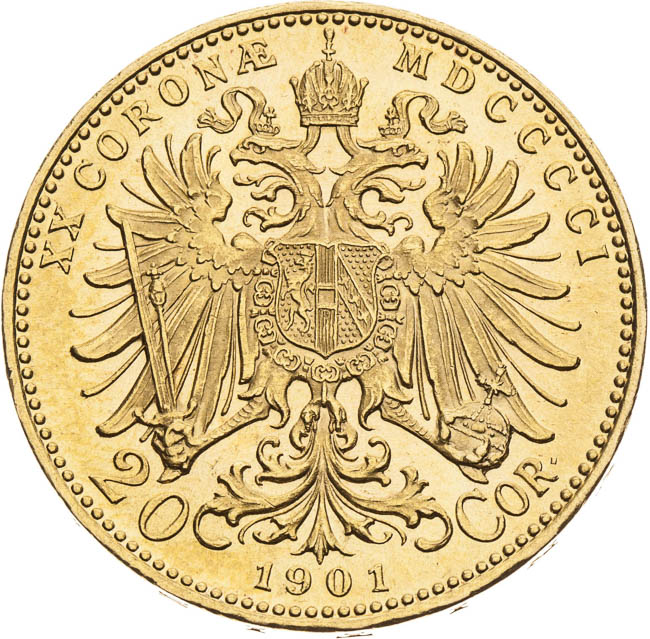 20 Corona 1901 - back