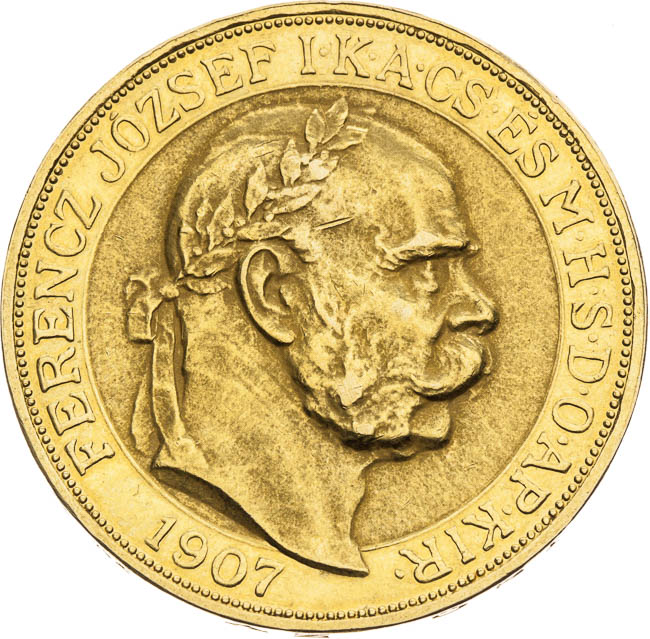 100 Corona 1907 - front