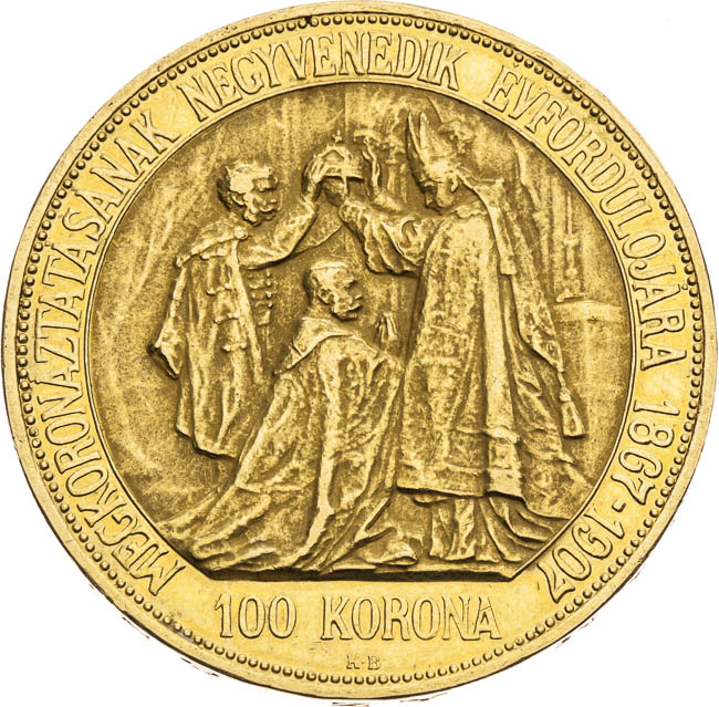 100 Corona 1907 - back