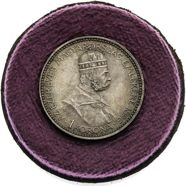 1 Corona 1896 - front