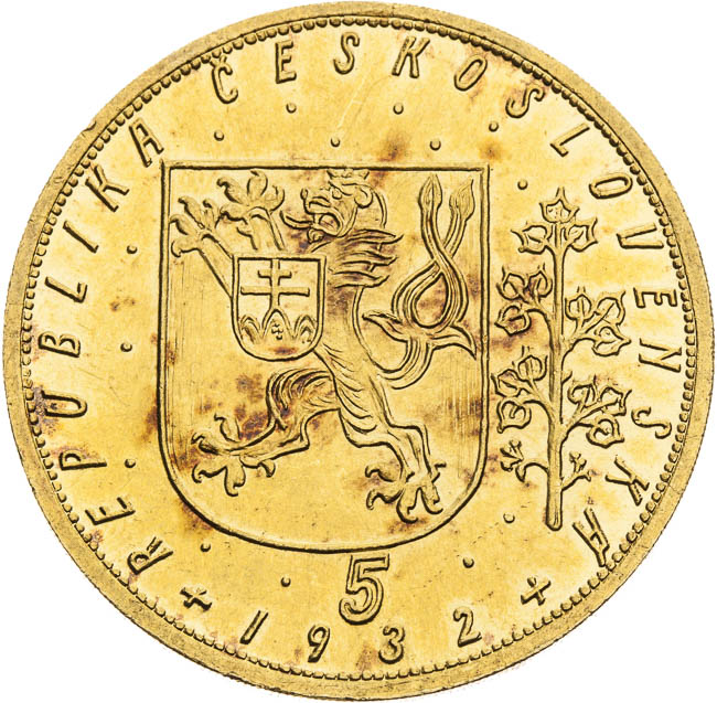 5 Ducats 1932 - front