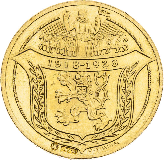 Gold Medal of 2 Ducats 1928 - front