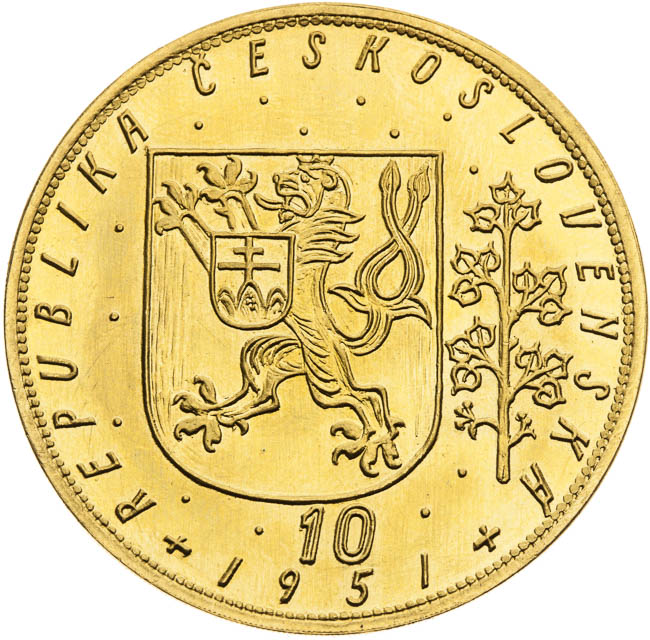 10 Ducats 1951 - front