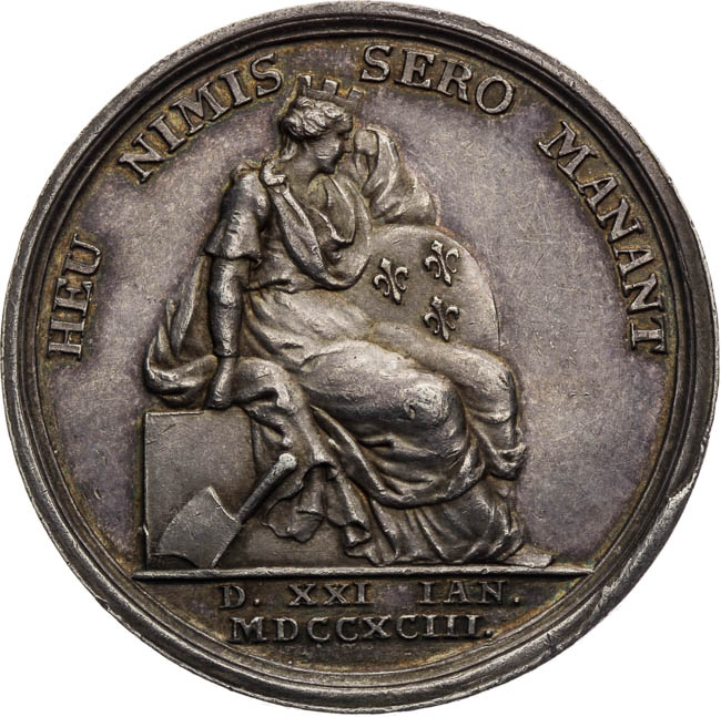Medaile 1793 - revers