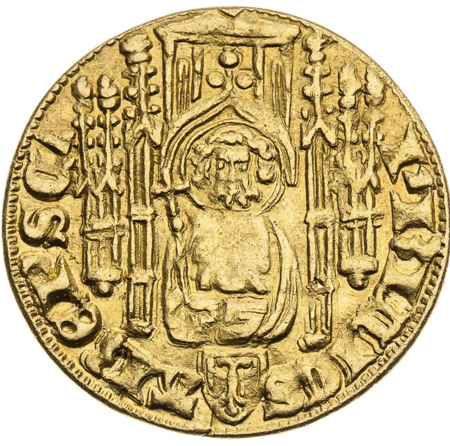 Dukát (kolem 1377) - avers