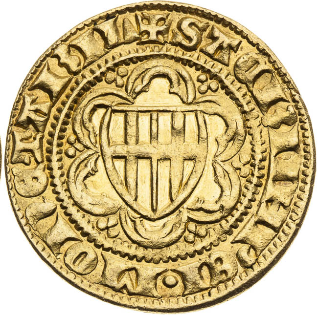 Dukát (kolem 1377) - revers