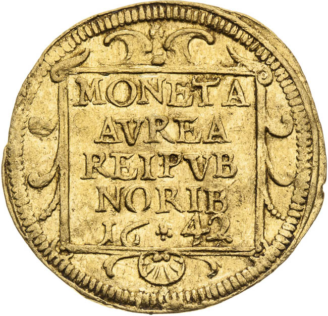 Dukát 1642 - revers