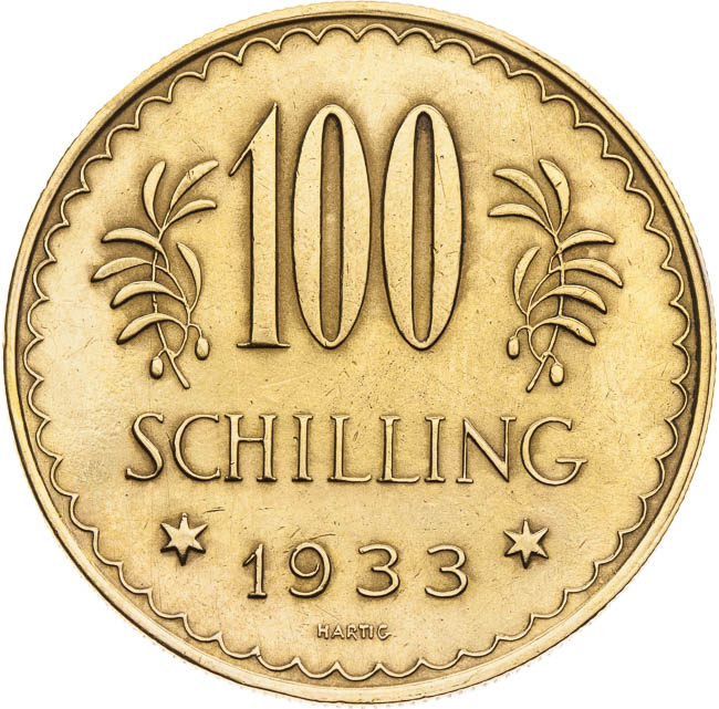 100 Schilling 1933 - back