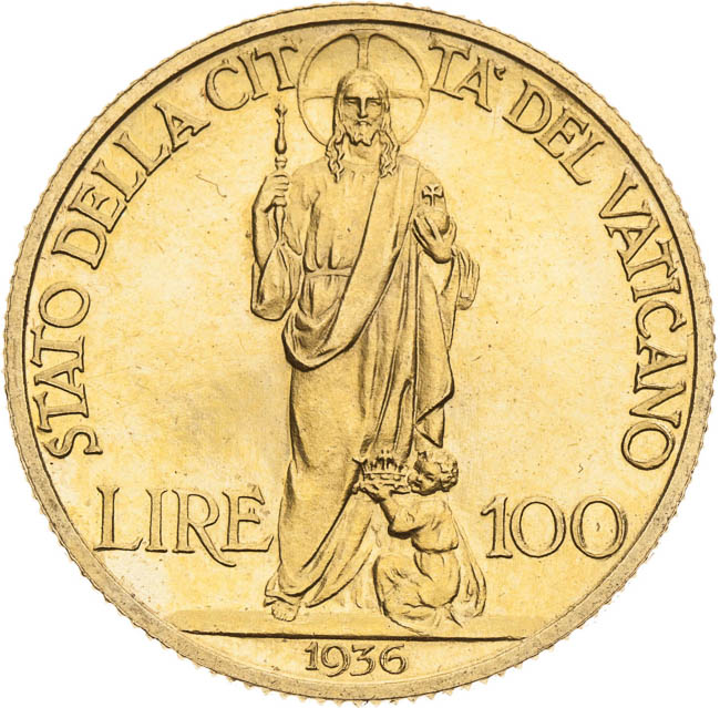 100 Lira 1936 - revers