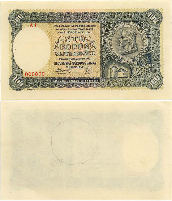 100 Ks 1940 (anulát) - avers